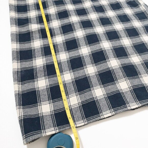 Velvet Heart blue and white gingham plaid shift dress with bell sleeves SZ S - Picture 8 of 10